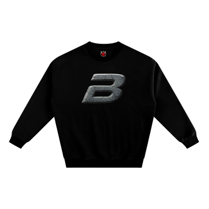 STONE LOGO SWEATSHIRT [BLACK]