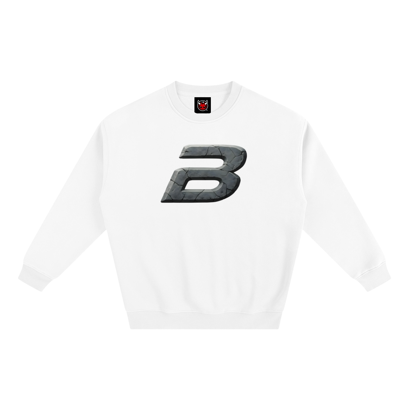 STONE LOGO SWEATSHIRT [WHITE]
