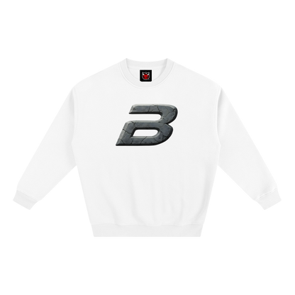 STONE LOGO SWEATSHIRT [WHITE]