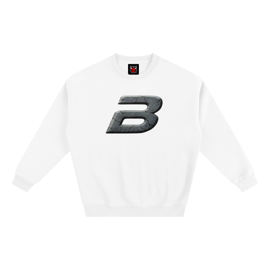 STONE LOGO SWEATSHIRT [WHITE]