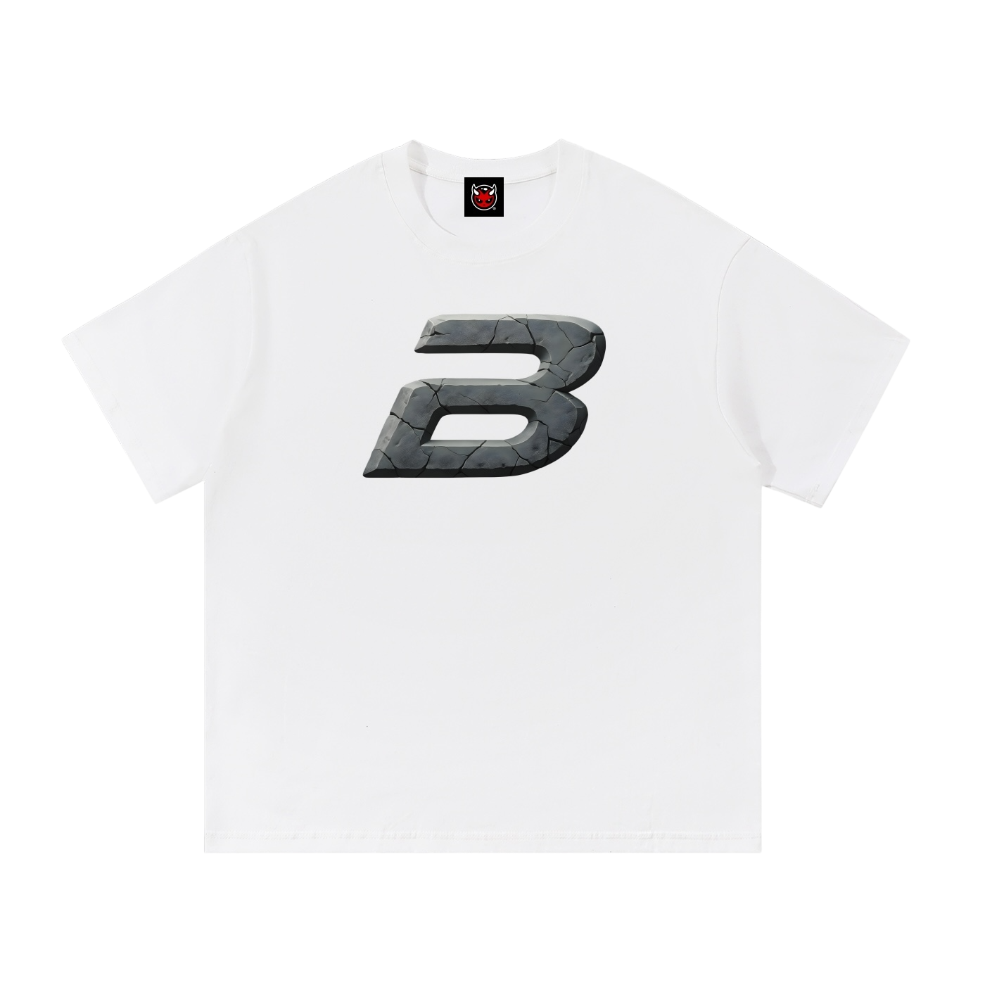 STONE LOGO TEE [WHITE]