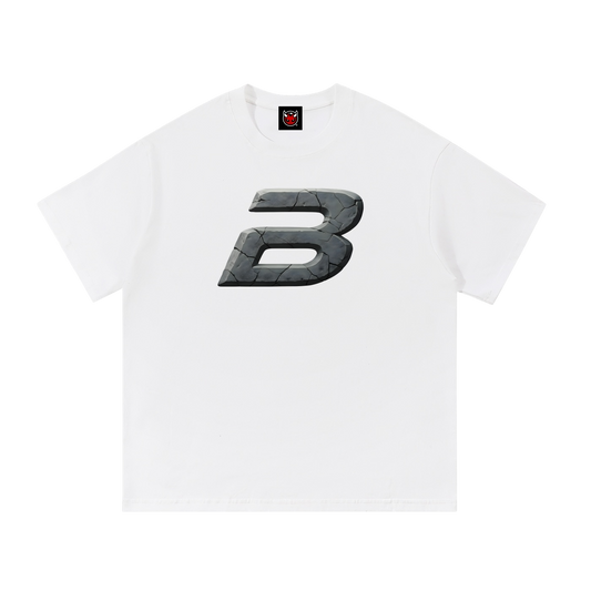STONE LOGO TEE [WHITE]