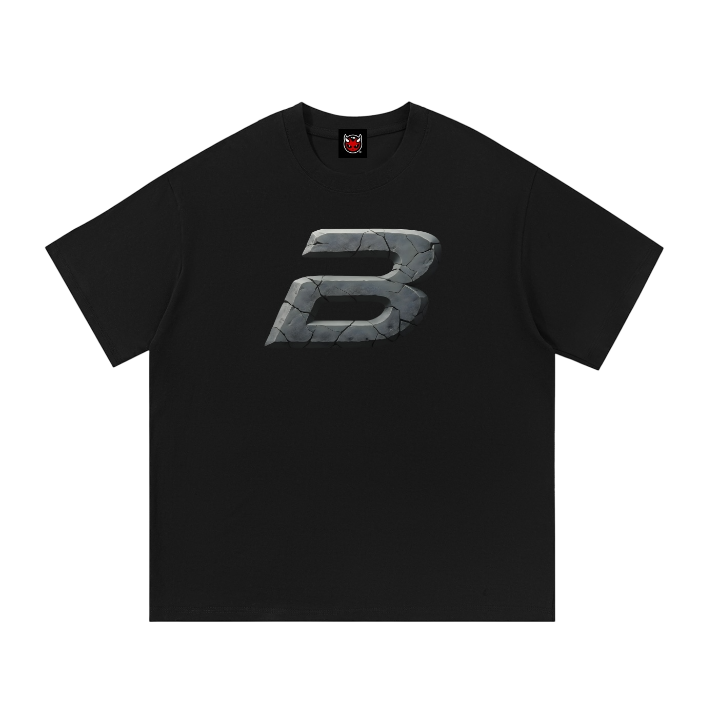 STONE LOGO TEE [BLACK]