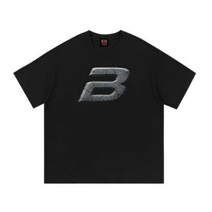 STONE LOGO TEE [BLACK]