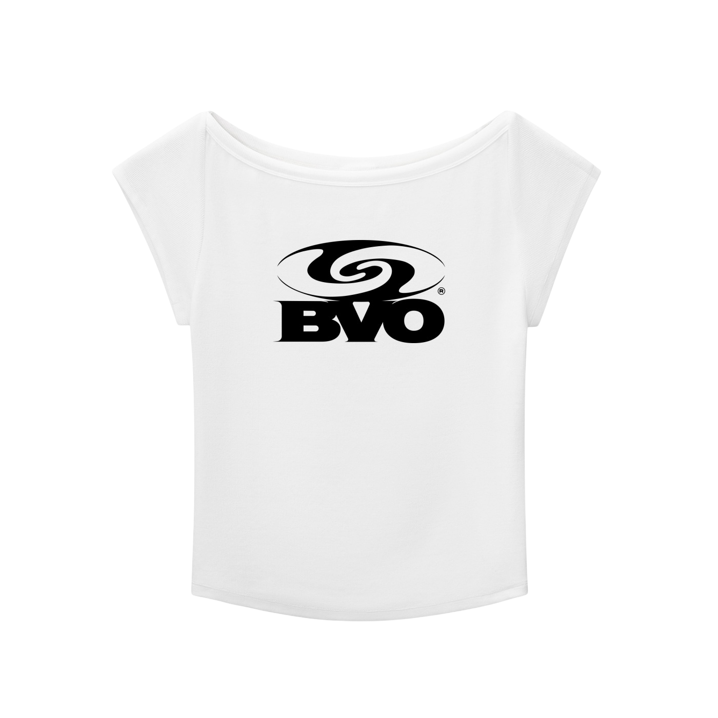 WMNS ANTI LOGO WIDE NECK BABY TEE [WHITE]