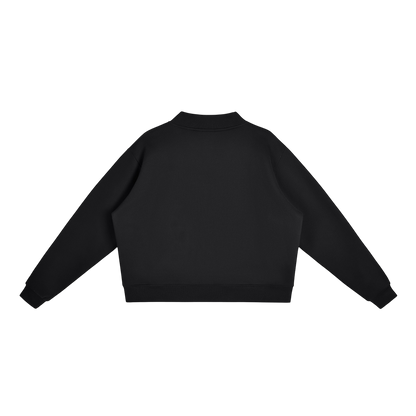 WMNS ESSENTIAL MOCK-NECK SWEATSHIRT [BLACK]