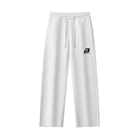 WMNS ESSENTIAL STRAIGHT-LEG SWEATPANTS [GREY]