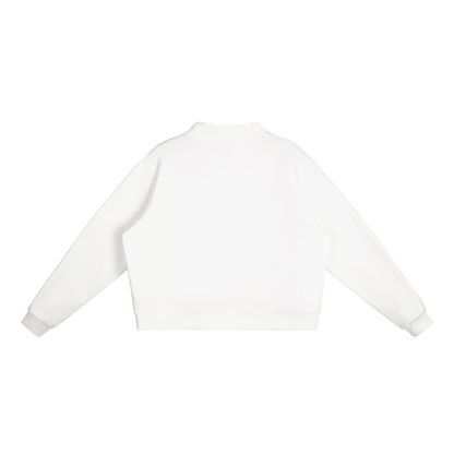 WMNS ESSENTIAL MOCK-NECK SWEATSHIRT [WHITE]