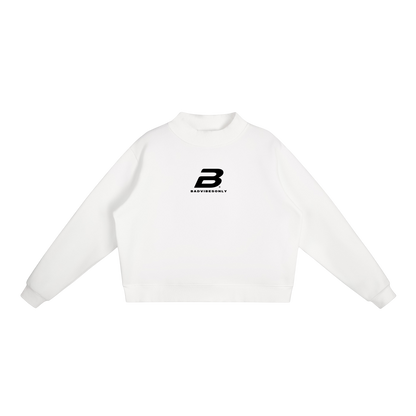 WMNS ESSENTIAL MOCK-NECK SWEATSHIRT [WHITE]