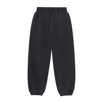 ANTI LOGO VINTAGE WASH SWEATPANTS [BLACK]