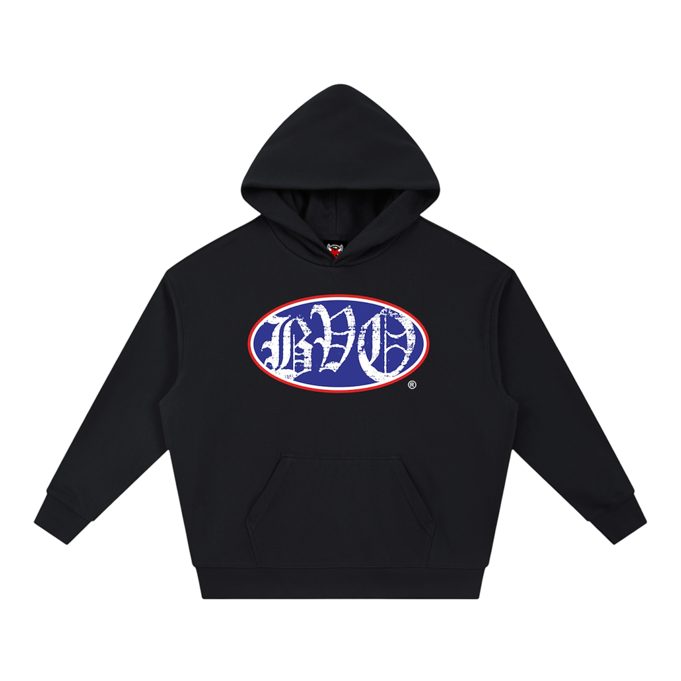 BVO® ALT OVAL HOODIE [BLACK]