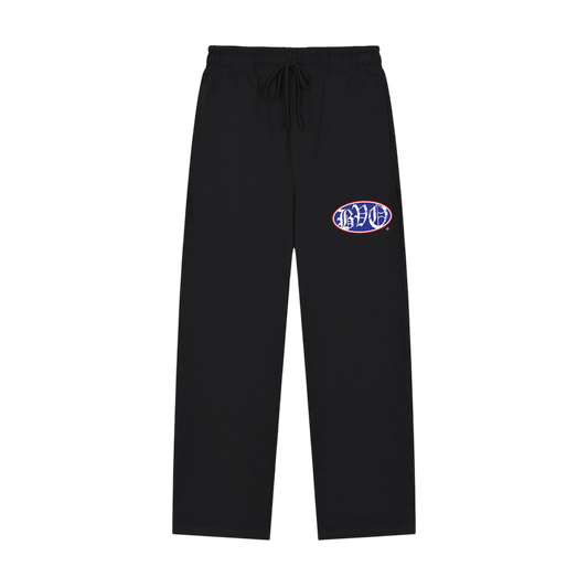 BVO® ALT OVAL STRAIGHT-LEG SWEATPANTS [BLACK]