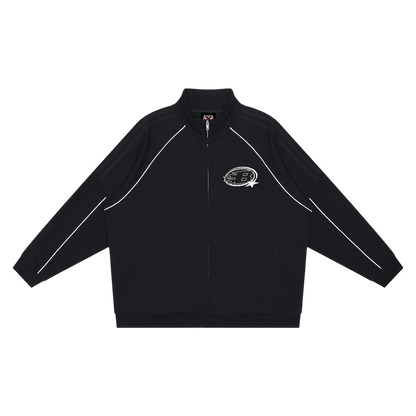 ALT STAPLE LOGO® REFLECTION STRIPED JACKET [BLACK]