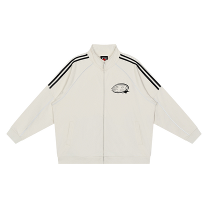 ALT STAPLE LOGO® REFLECTION STRIPED JACKET [OFF-WHITE]