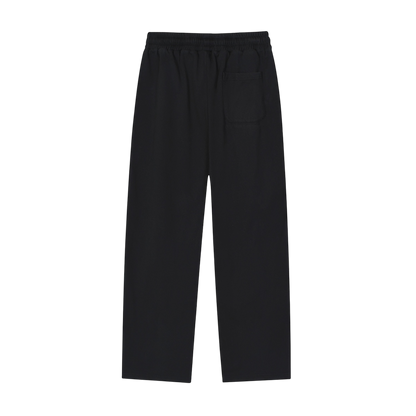 ALT STAPLE LOGO® REFLECTION STRIPED STRAIGHT-LEG SWEATPANTS [BLACK]