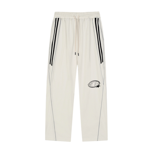 ALT STAPLE LOGO® REFLECTION STRIPED STRAIGHT-LEG SWEATPANTS [OFF-WHITE]