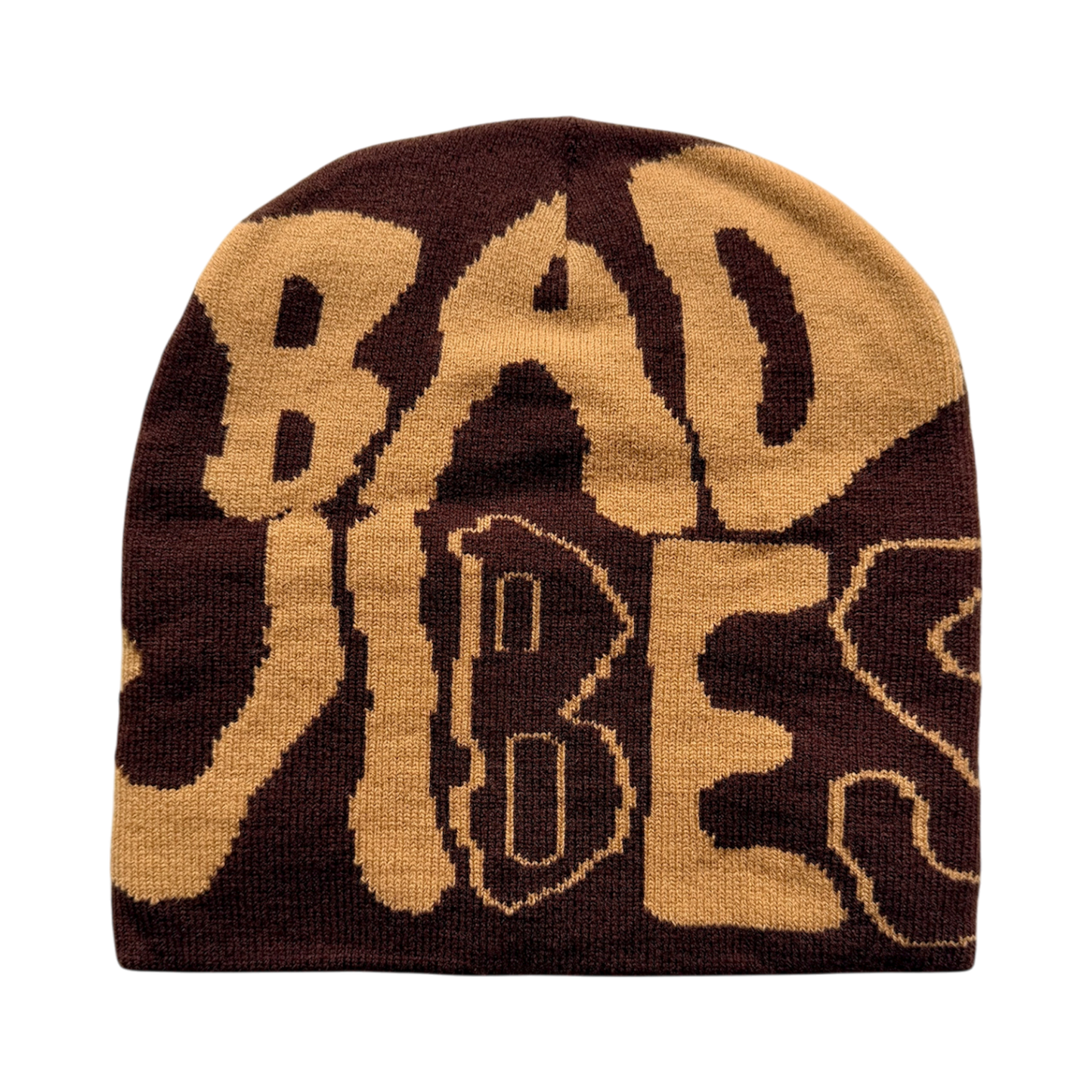 BAD VIBES SKULLY [DARK BROWN/TAN]