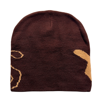 BAD VIBES SKULLY [DARK BROWN/TAN]