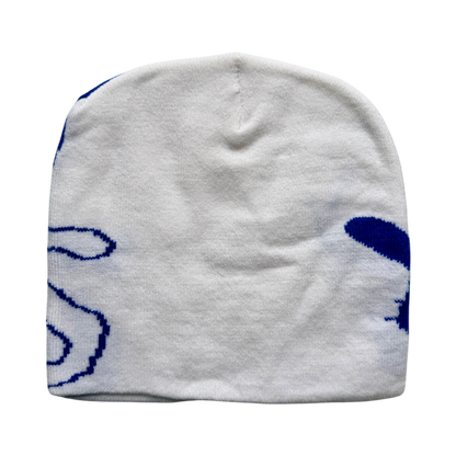 BAD VIBES SKULLY [WHITE/BLUE]