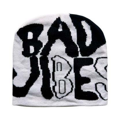 BAD VIBES SKULLY [WHITE/BLACK]
