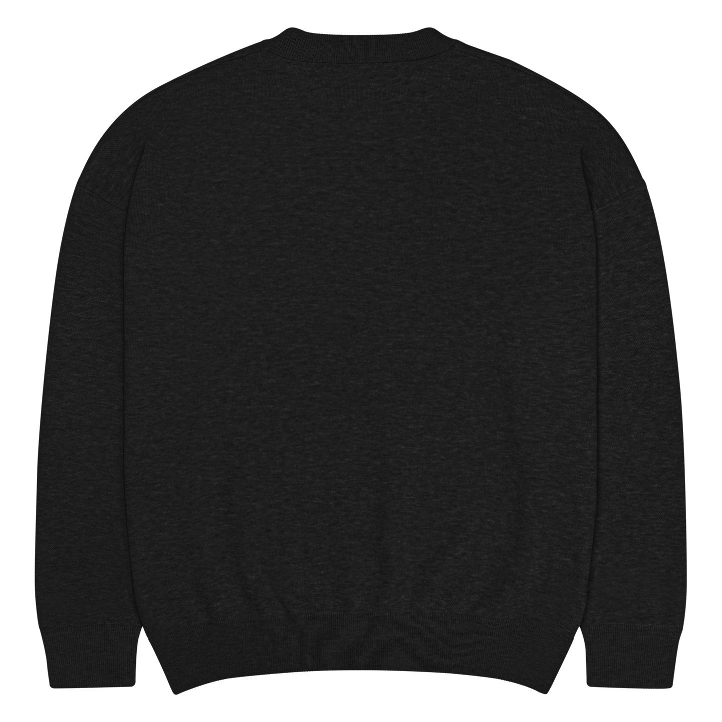 ANTI LOGO KNIT SWEATER [BLACK]