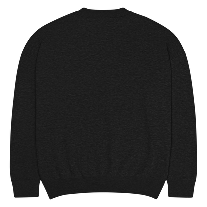 ANTI LOGO KNIT SWEATER [BLACK]