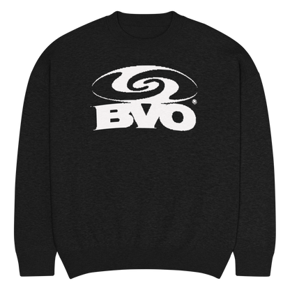 ANTI LOGO KNIT SWEATER [BLACK]